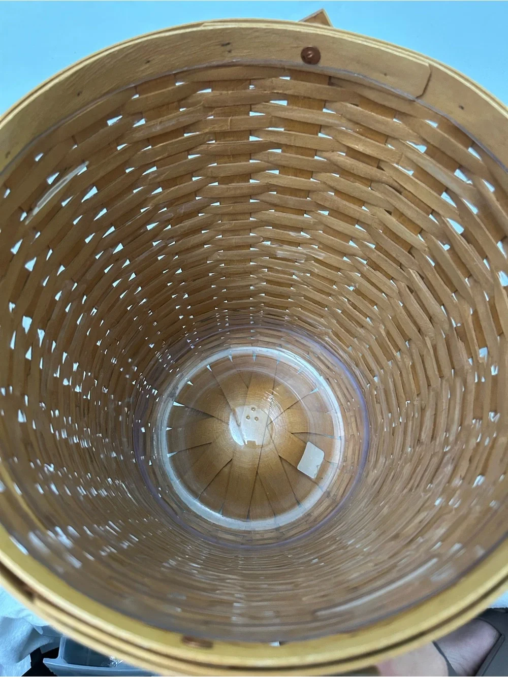 Longaberger 2001 Hostess Banker’s Waste Basket